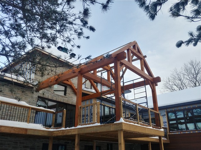 Raised timber structure