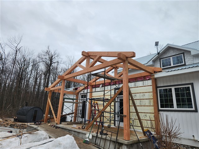 Timber extension framing